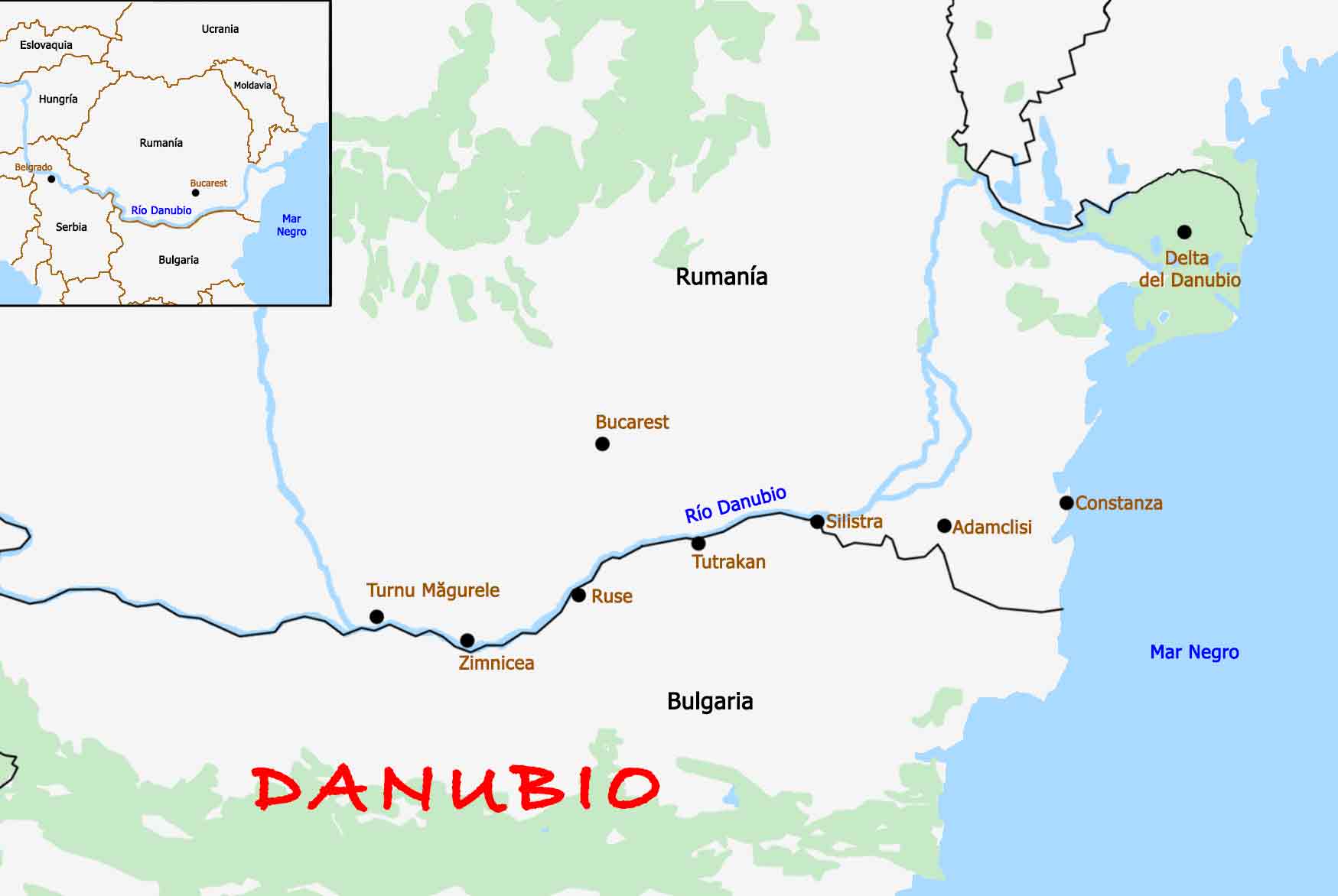 Mapa Geral Da Bacia Do Rio Danúbio / Icpdr – MYDAE