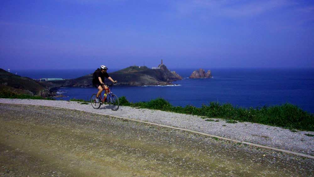 Cabo Vilano en bici